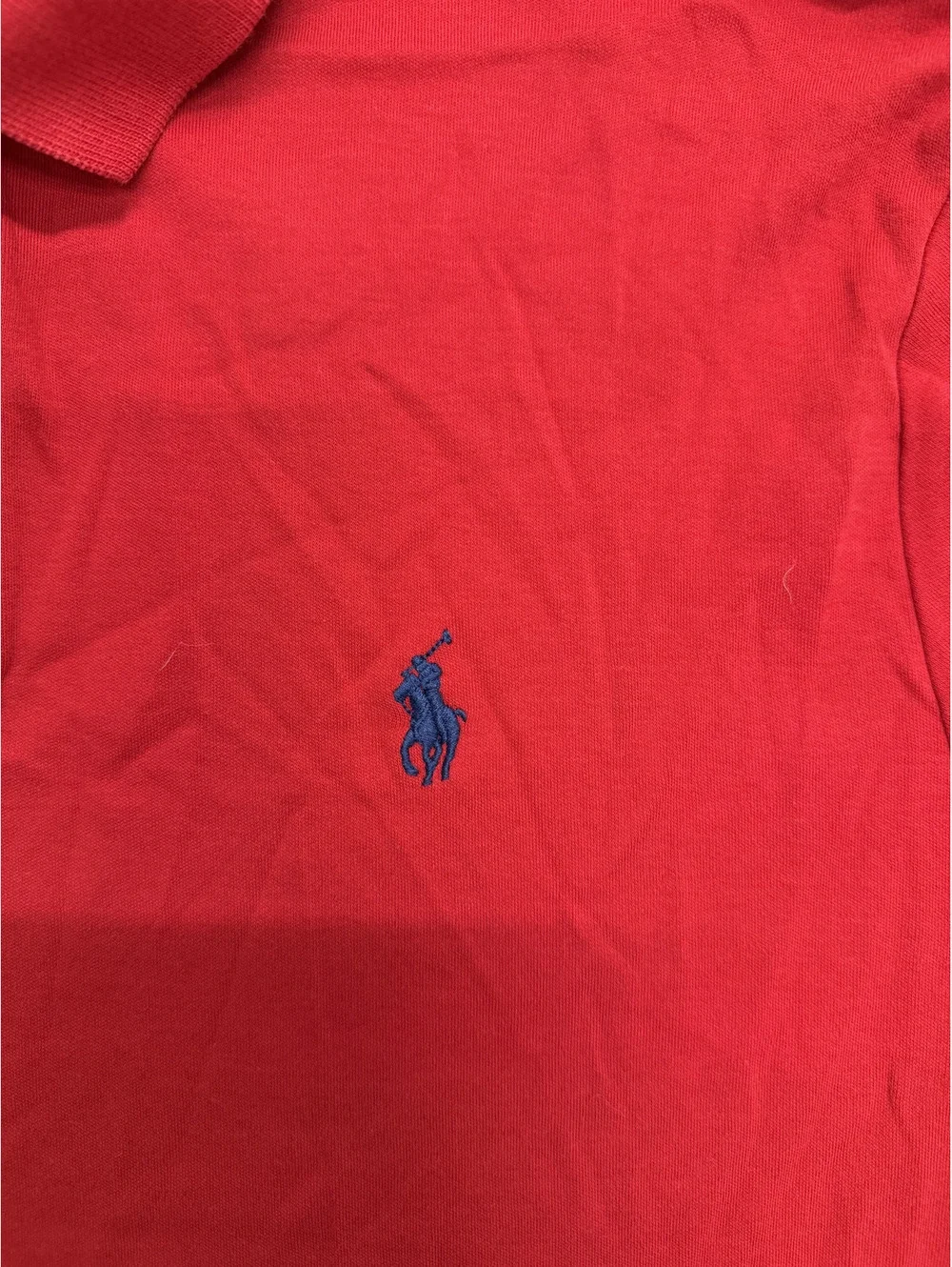 Polo Ralph Lauren Red Cotton Polo Shirt Size Large